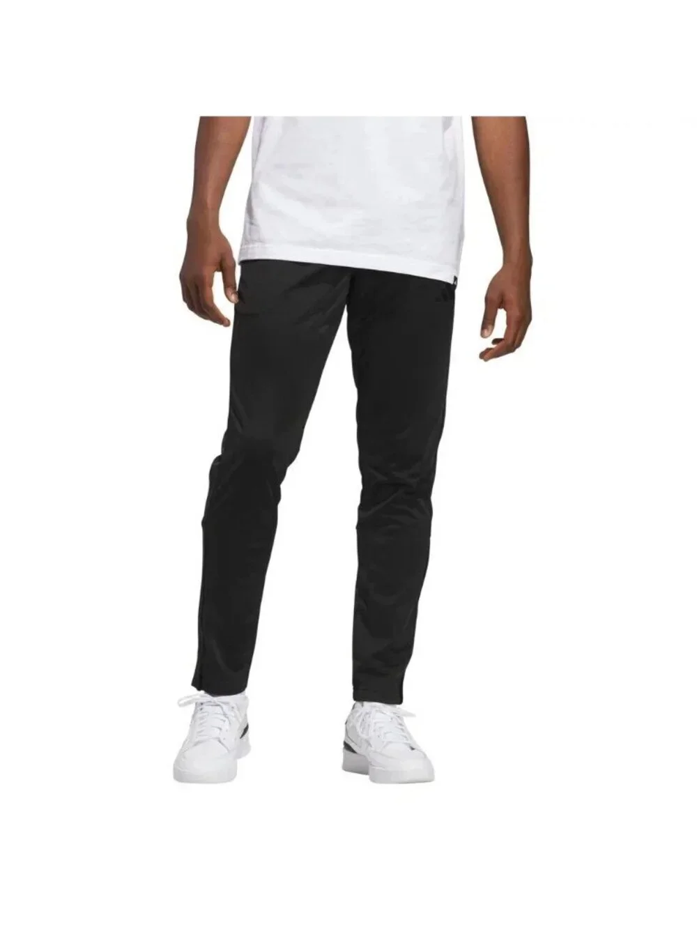 NWOT Adidas Tricot Men's S Black Track Pants Ankle Zip